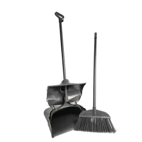 Zidello Commercial Folding Dustpan Set, Industrial Dustpan, Heavy Duty