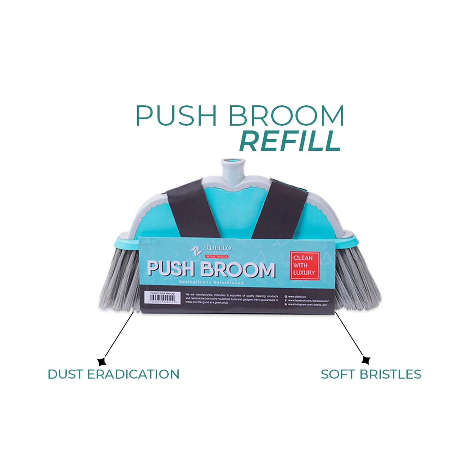 Zidello Floor Broom Refills - All Refill Heads